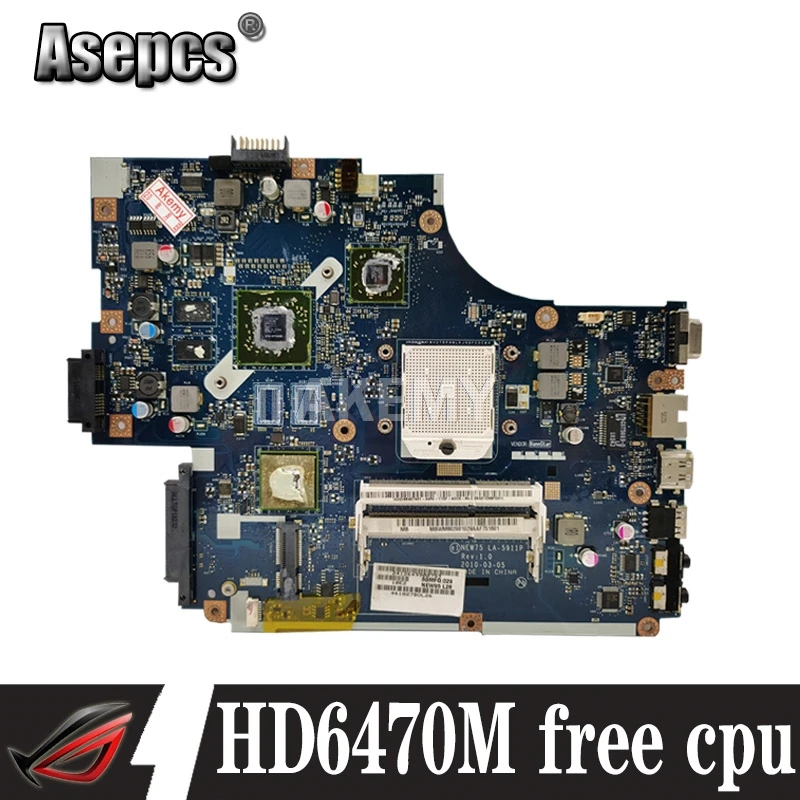 Для For Acer aspire 5551G 5552 5552G материнская плата для ноутбука NEW75 LA 5911P MBWVE02001 MB.WVE02.001 DDR3 HD6470M