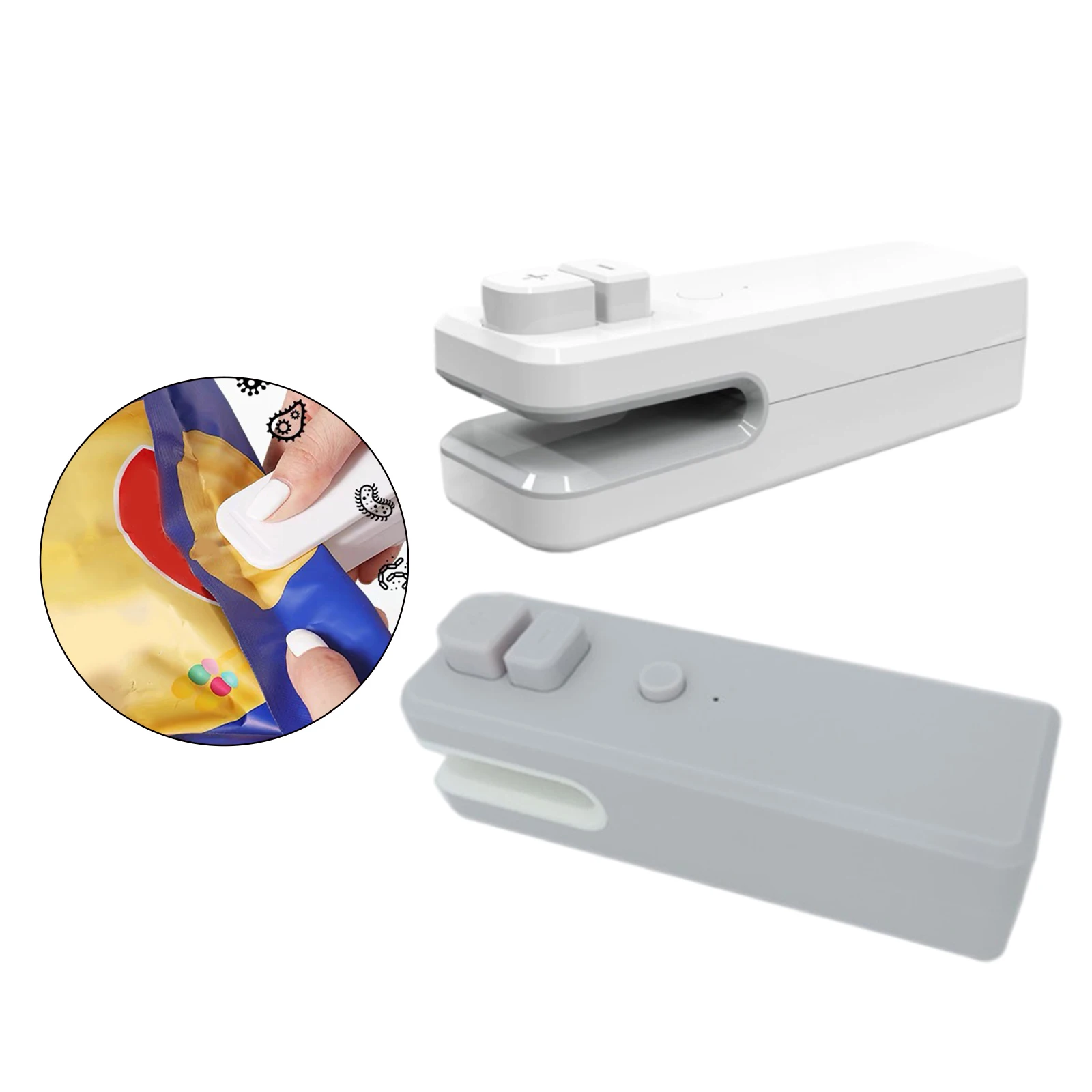 

Портативный USB Перезаряжаемый упаковщик для пакетов, теплоизоляционная машина с магнитом, двойного назначения, для хранения закусок, держа...