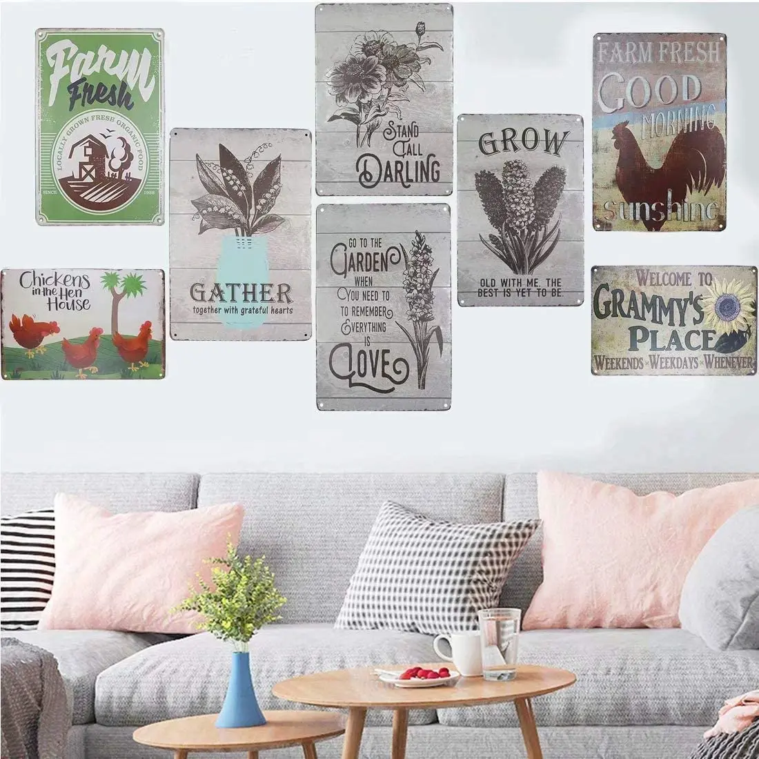 

Fruit,8 X 12 Inch,Tin Sign Nostalgic Metal Sign Home Decor for Culb Bar Cafe