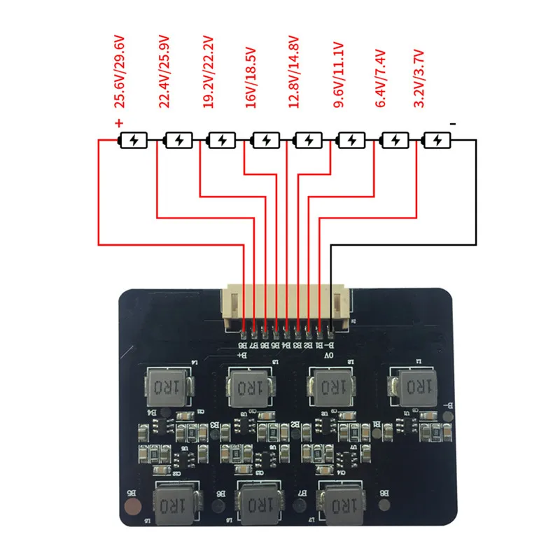 BMS 2S 3s 4s 5s 6s фотоаппаратов моментальной печати 7s 8s 1.2A баланс литий ионный