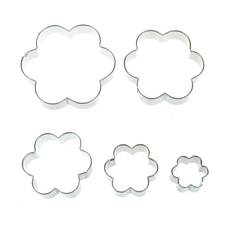 Форма для печенья из нержавеющей стали в форме цветка форма выпечки тортов