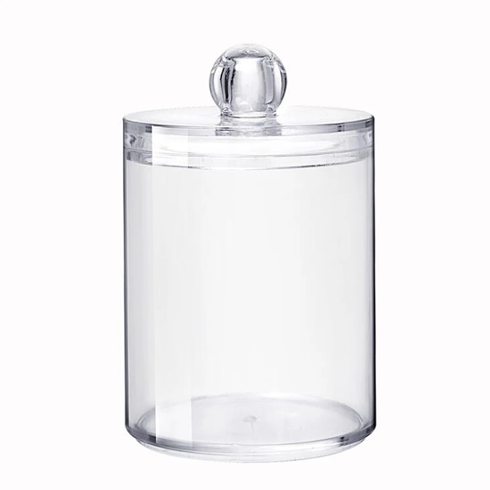 Акриловый Многофункциональный Круглый контейнер косметический хлопковый