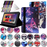 kkll for google nexus 10 inch leather tablet stand folio cover case free stylus