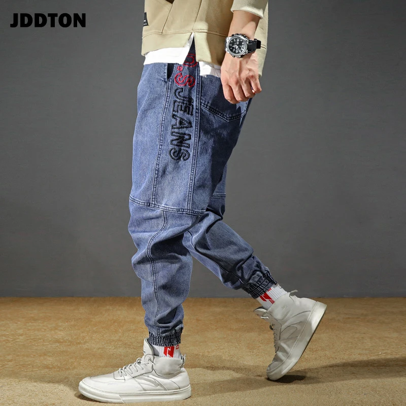 JDDTON мужские свободные джинсовые брюки японские тренировочные полной длины