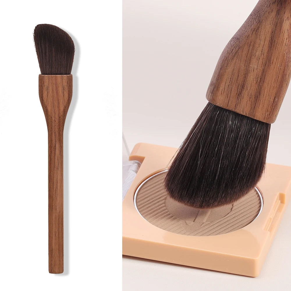 

Щетка для макияжа Bethy Beauty, искусственные щетинки для волос, Профессиональная Кисть для макияжа с деревянной ручкой из ореха
