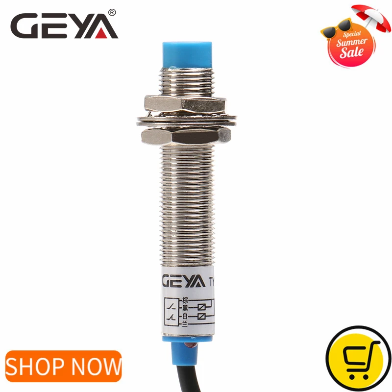 Датчик приближения GEYA 4 мм датчик расстояния Индуктивный переключатель NPN PNP