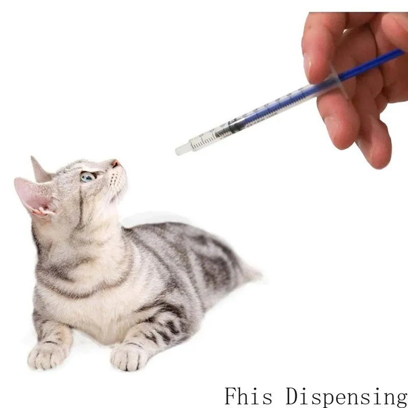 Голубой шприц с противоскользящим наконечником 1 мл/1 см3 колпачками без иглы для