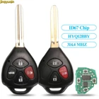 jingyuqin дистанционного ключа автомобиля 314.4MHZ ID67 Чип HYQ12BBY для Toyota Camry Avalon Corolla Matrix RAV4 Yaris Venza TC  XA  XB  XC 34 BTN