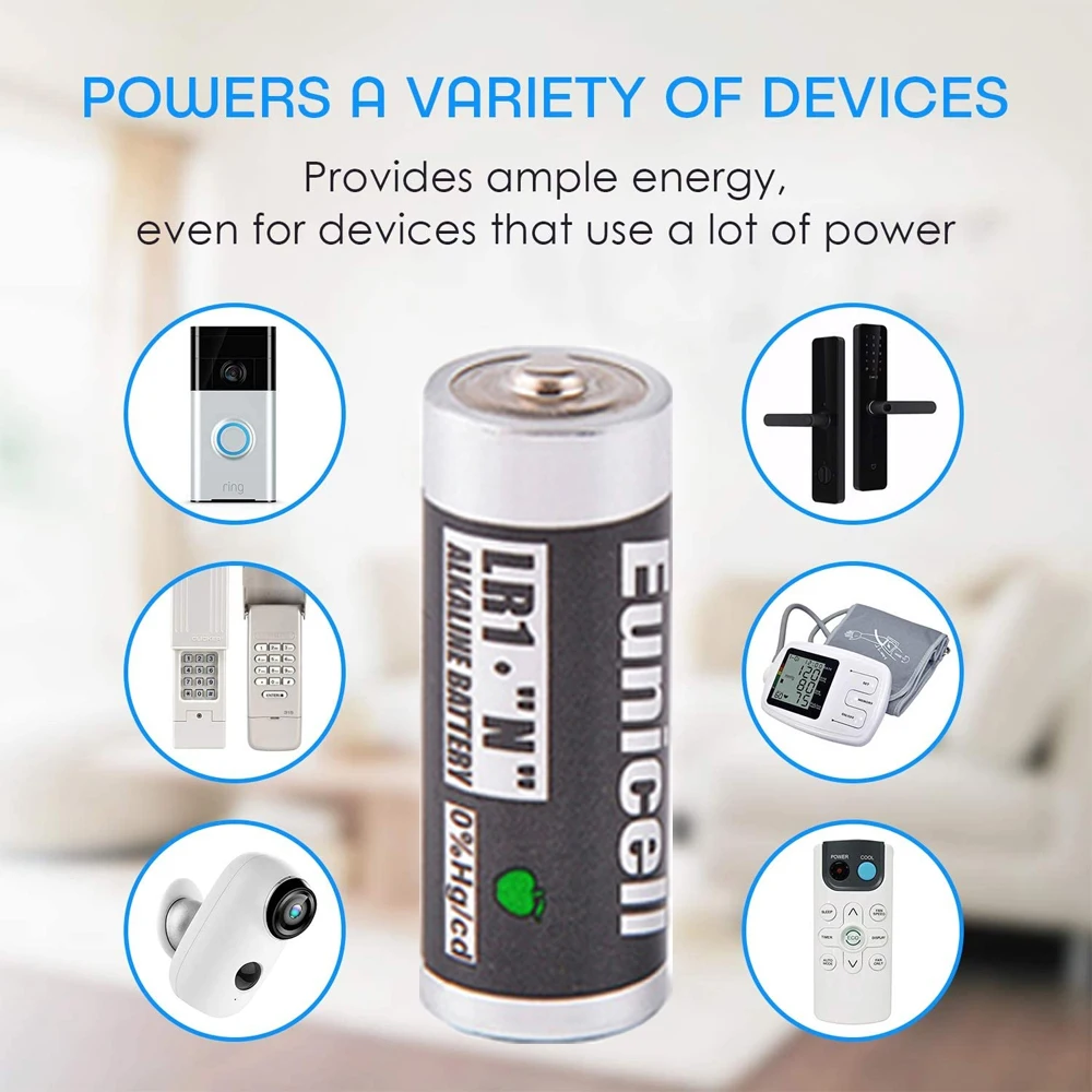 Eunicell 5 шт. 1 V LR1 N размер Батарея E90 AM5 MN9100 910A для Bluetooth сигнализация игроков Мощность
