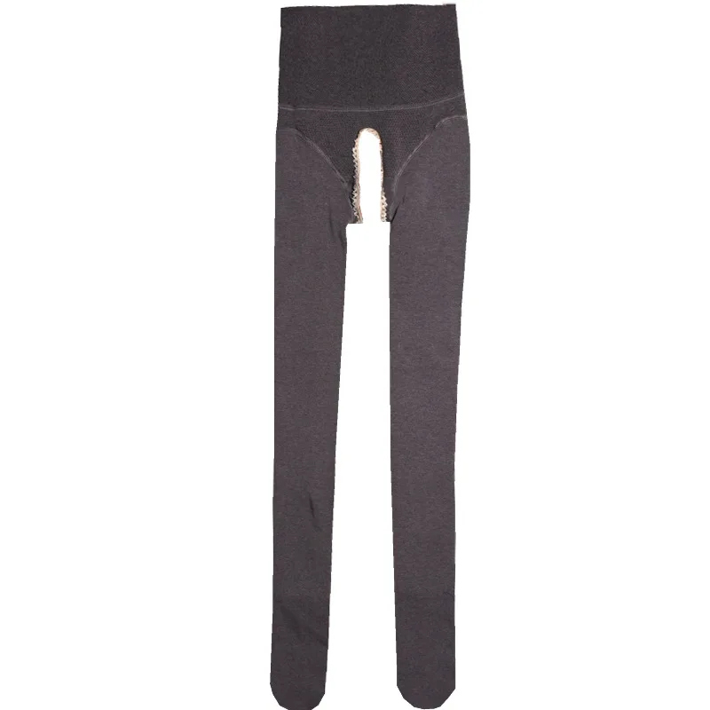 Пикантные женские длинные штаны без промежности мягкие эластичные хлопковые