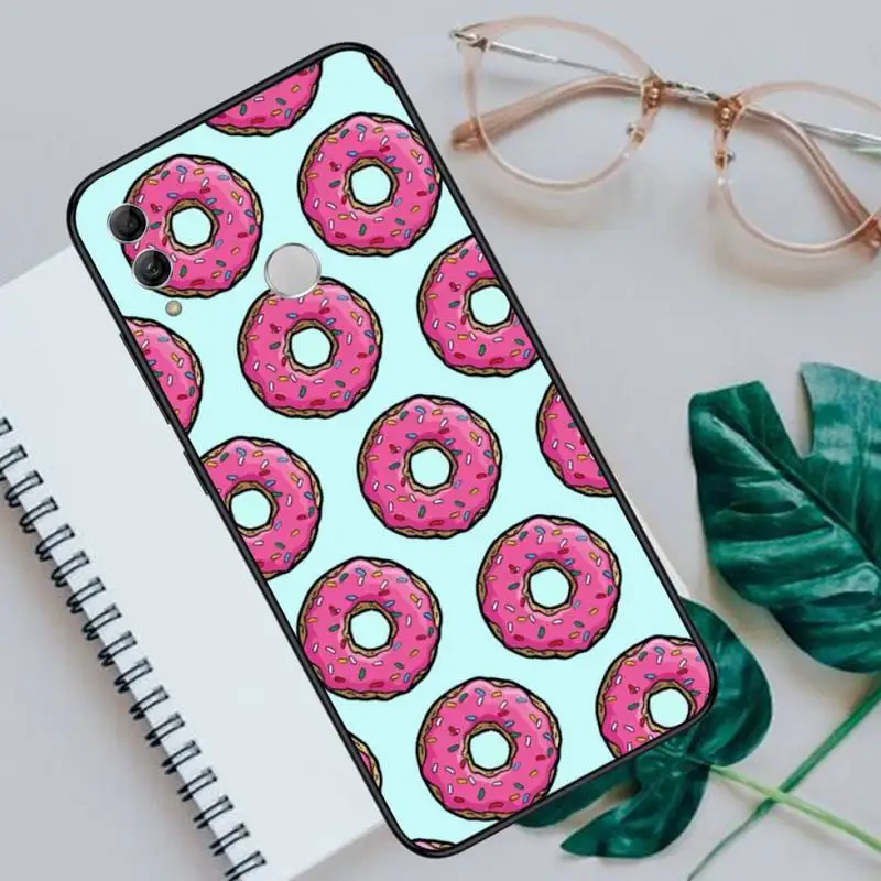 

Pizza French fries Doughnut food Phone Cases For Huawei Honor 7C 7A 8X 8A 9 10 10i Lite 20 NOVA 3i 3e