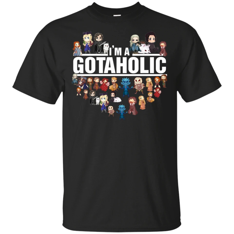 Игра престолов футболка I Am A Gotaholic Футболка короткий рукав Funny новая забавная