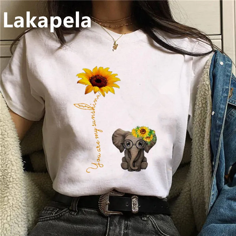 

New Daisies Print Women T-Shirt Women Shirts O Neck Short Sleeve Tees Summer sunflower T Shirt Women TShirt Drop shipping