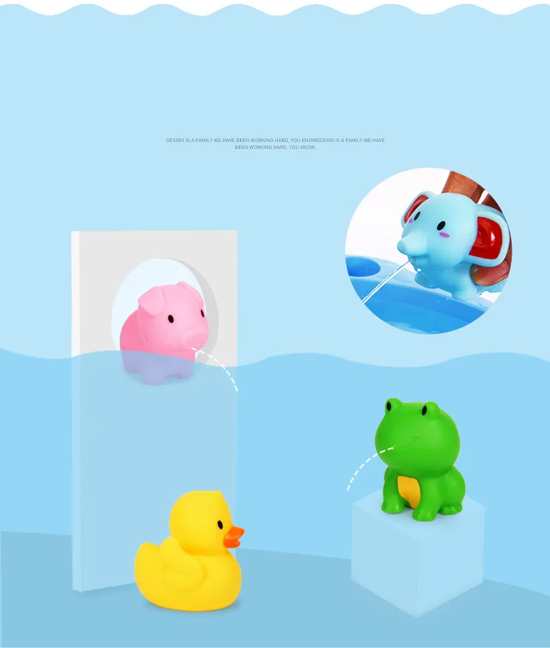 Детские Игрушки для ванны пляжные игрушки Мультяшные плавательные детей водные