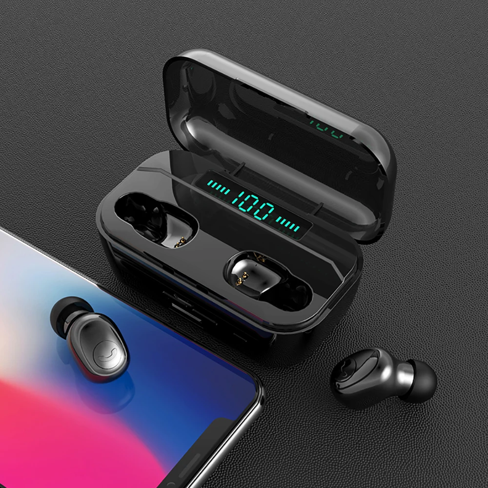 TWS Bluetooth 5 0 беспроводные наушники-вкладыши гарнитура шумоподавление Спортивная