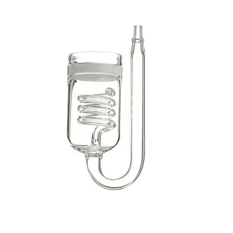 Винтовой стеклянный СО2 диффузор для аквариума распылитель с пузырьками