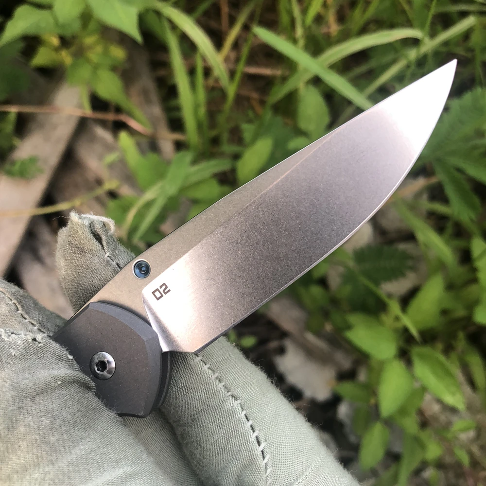 Kanedeiia маленький складной нож Sebenza 21(2,9") D2 лезвие титановая ручка универсальный инструмент для кемпинга и охоты карманные ножи для выживания