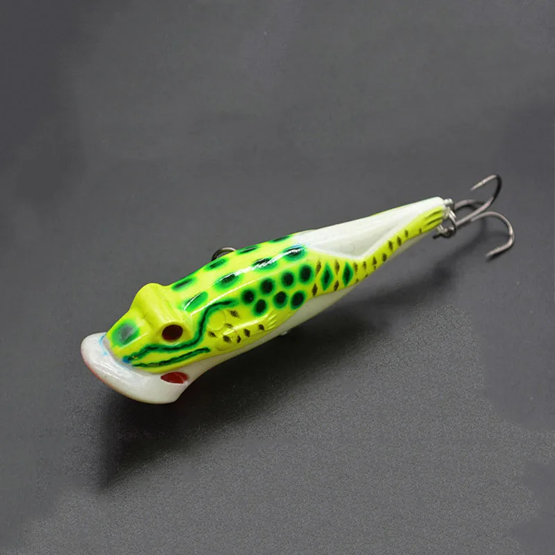 83 мм/12 5 г искусственный Поппер лягушка приманка для пресноводной рыбалки жесткая