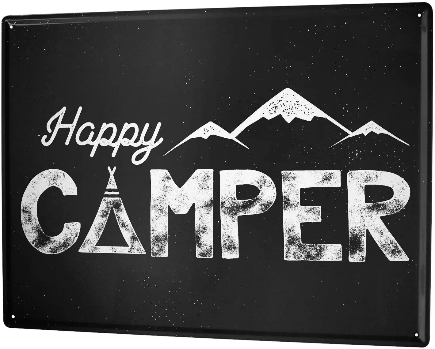 

SINCE 2004 Metal Sign Sayings Happy Camper