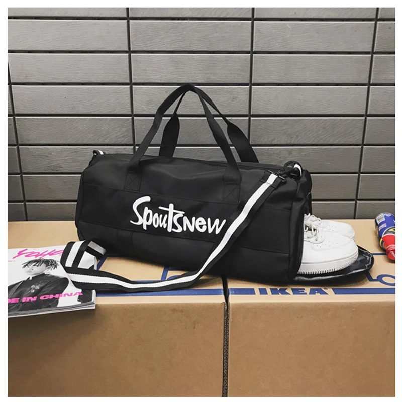 Nylon Gym Yoga Bags Women Waterproof Sport Fitness Bag With Shoes Compartment Training Man Outdoor Travel Shoulder Handbag | Спорт и