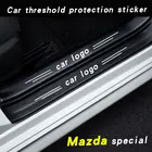 Автомобильная дверь, боковая педаль, декоративная наклейка, задняя дверь для Mazda 3 bk bl bj bn 323 Axela Atenza CX-3 CX4 CX5, Детские аксессуары для авто