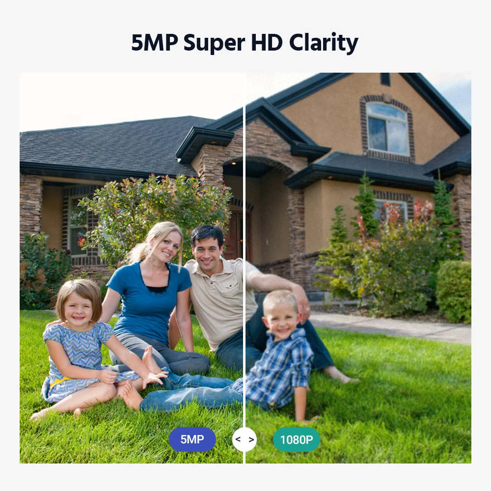 ANNKE FHD 5MP полный Цвет Ночное Видение видеонаблюдения Системы 8MP H.265 + DVR с 4 шт.