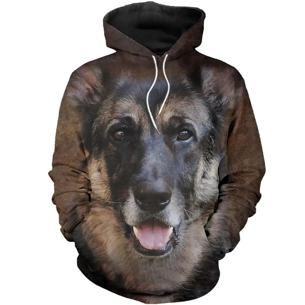 Jumeast/Мужская и женская рубашка с объемным принтом лояльная собака немецкая