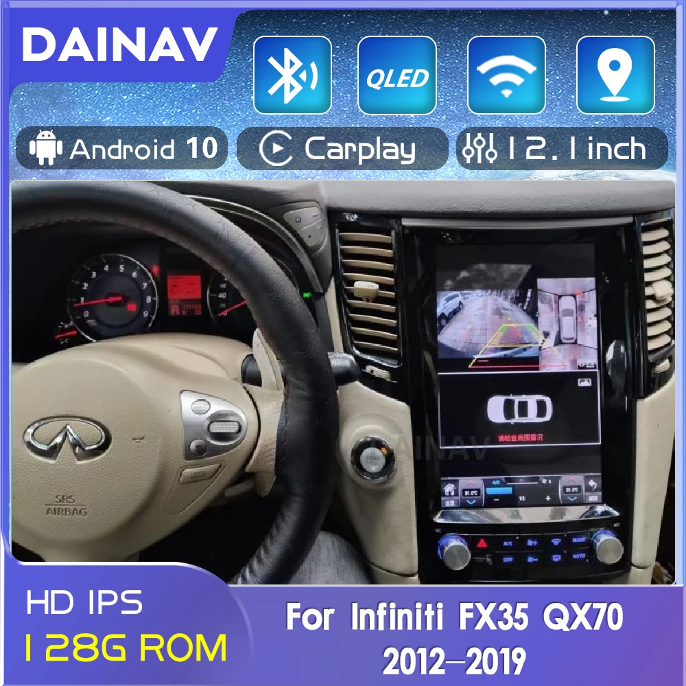 

Автомобильный мультимедийный DVD-проигрыватель на Android для Infiniti FX35 QX70 12,1-2012 с GPS-навигацией, 2019 дюйма