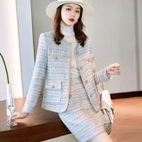 high quality fabric autumn winter formal women business suits with skirt and jackets coat ol styles professional career blazers