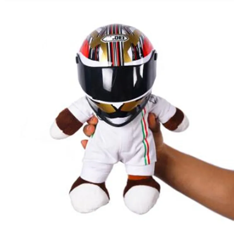 Новая мотоциклетная Обувь Одежда для кукол venom шлемы локомотив плюшевым медведем мотогонок украшения