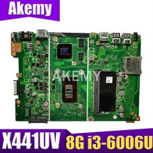 New X441UV 8GB RAM/i3-6006U 920MX GPU Motherboard For ASUS X441U X441UV A441UV F441U Laotop Mainboard Motherboard