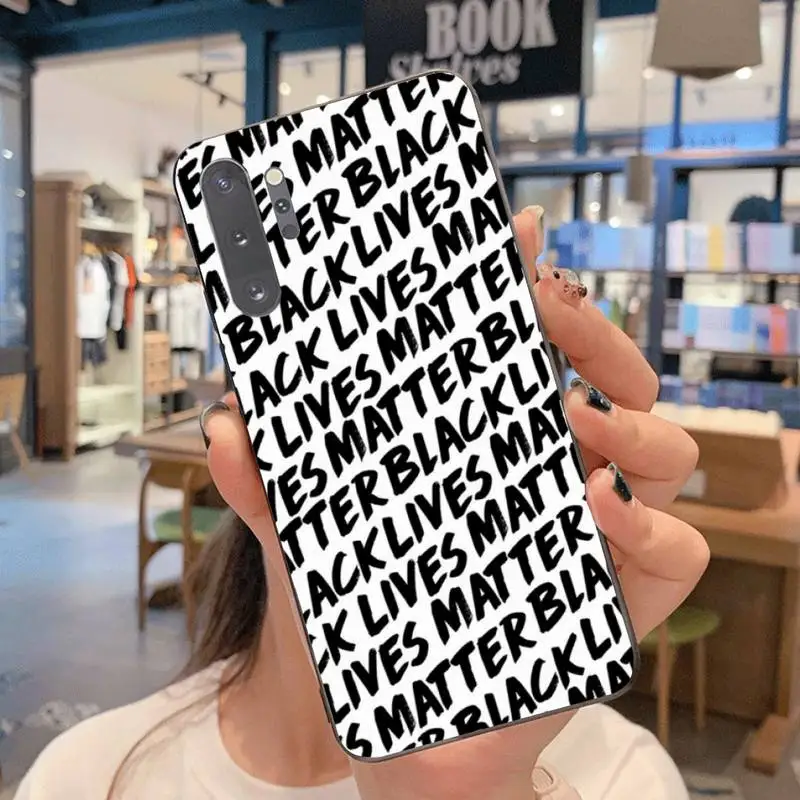 

PENGHUWAN Black Lives Matter Soft Phone Case Cover For Samsung Note 7 8 9 10 Lite Plus Galaxy J7 J8 J6 Plus 2018 Prime