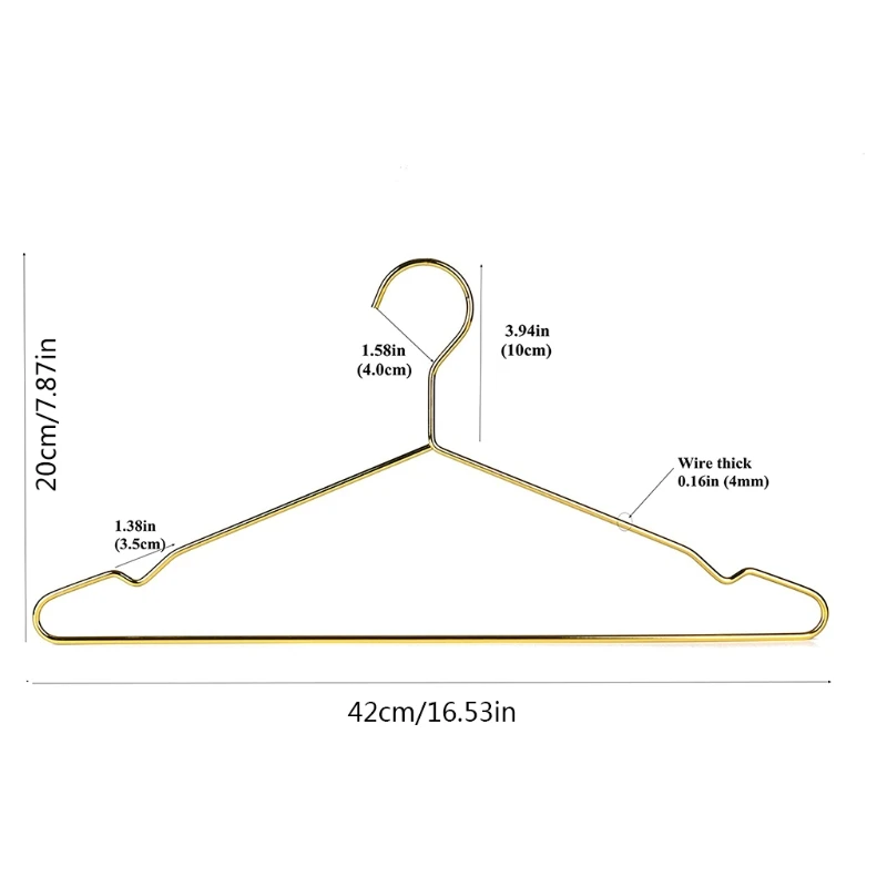 

H3CC 10 Pcs Heavy Duty Metal Hangers with Notches Clothes Coat Suit Shirt Organizer