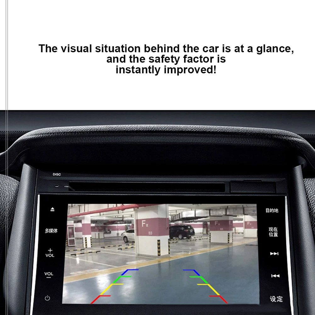 

Car waterproof rear view camera 170 wideangle night vision reversing night vision HD CCD image sensor automatic parking monitor