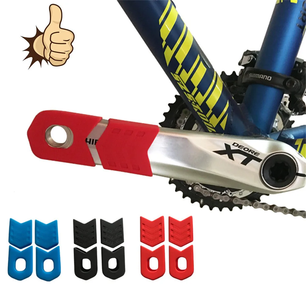 

Bike Crank Cover Protector Silica Gel BIcycle Race Crank Boot Protectors Crankset Protective Case Bicycle Crank Protector