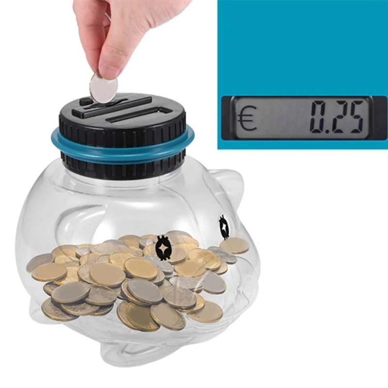 Л копилка счетчик для монет электронная цифровая с ЖК-дисплеем банка хранения (1