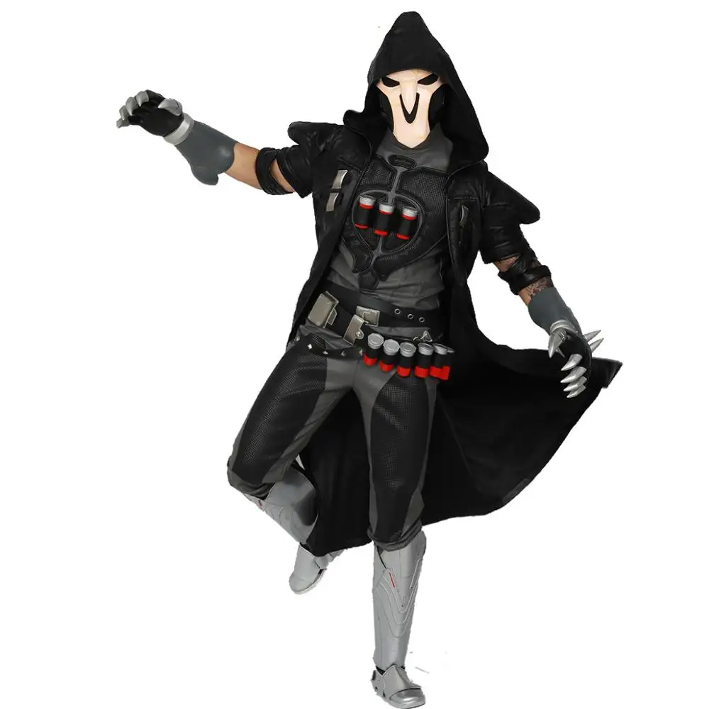 COSTHEME Overwatch Reaper косплей костюм официально лицензированный Хэллоуин Gabriel Reyes боевой