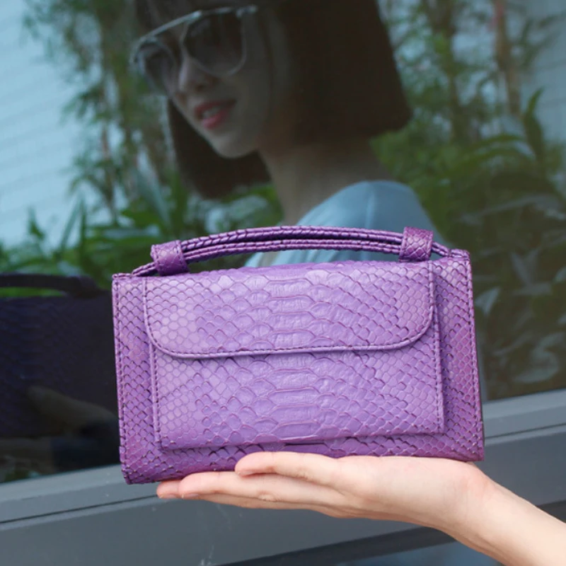 Кожаный Длинный кошелек женские кошельки привлекательный со змеиным рисунком