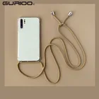 Противоударный чехол s для iPhone 11 Pro Max X XS XR 7 8 6 6S Plus конфетного цвета ожерелье ремешок на шею веревка Чехол для телефона