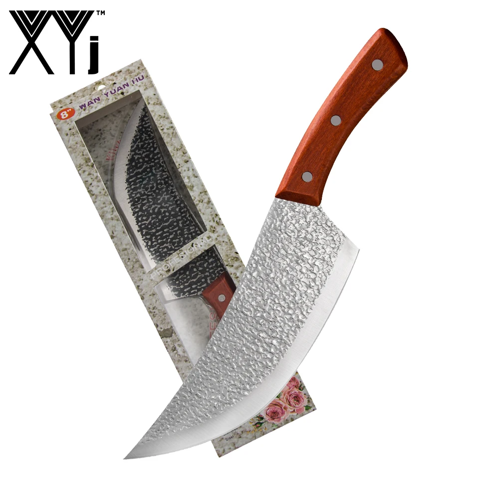 XYj нож мясника из высокоуглеродистой стали 8 дюймов слайсер охотничий сербский