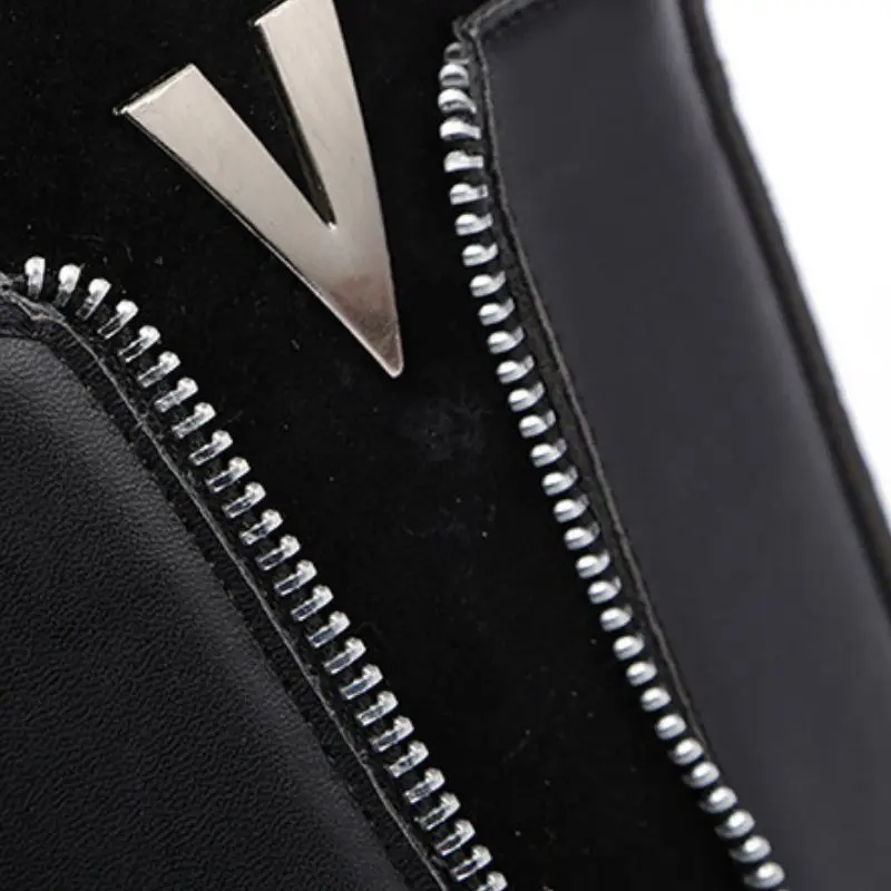 ZALAVOR/большие размеры 37-46 Полусапоги Мужская зимняя теплая плюшевая обувь на меху