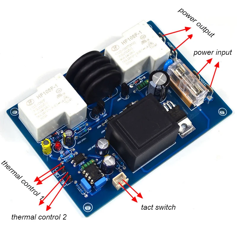 Усилитель мощности класса А Lusya 220 В защитная плата с мягким стартом и задержкой