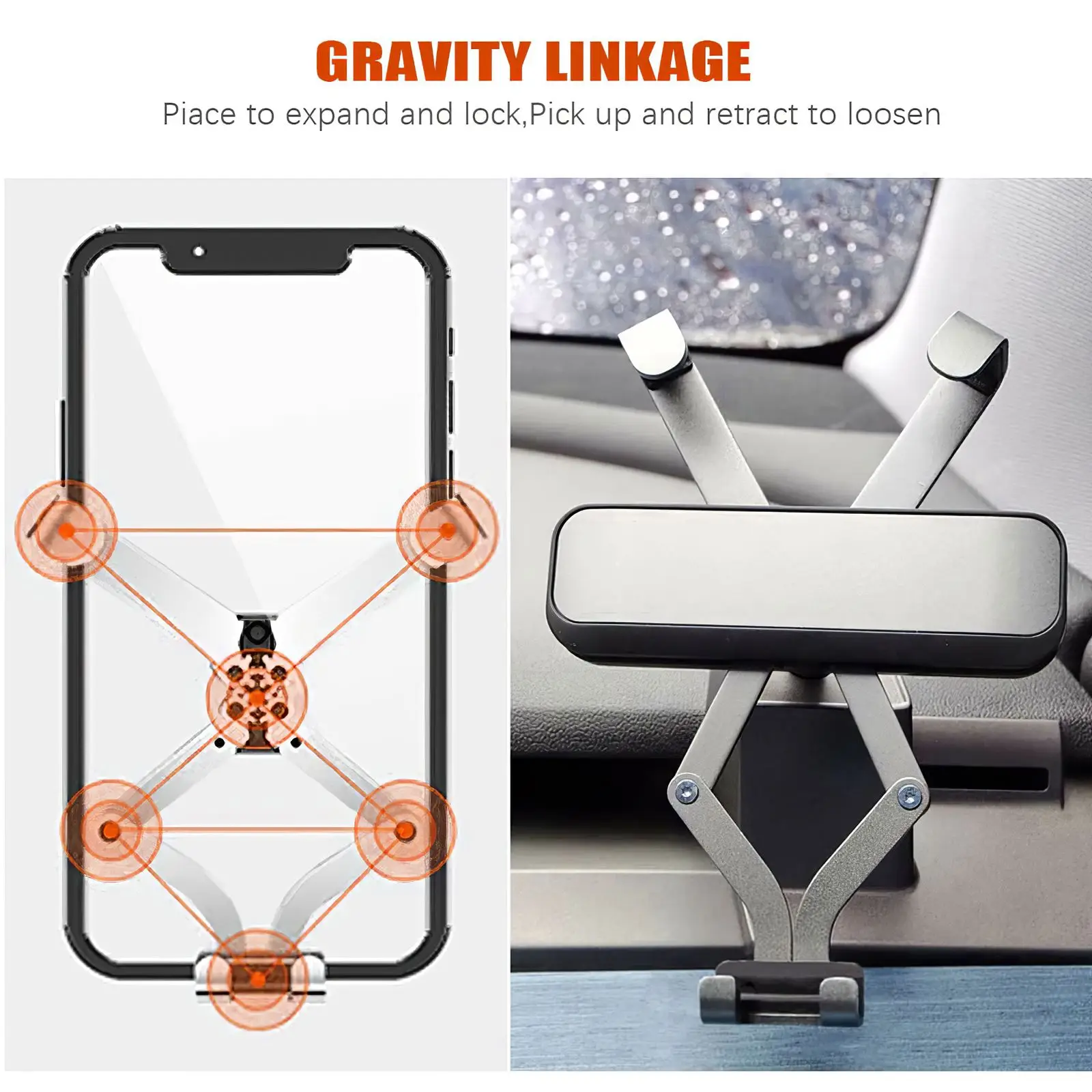 Used For Tesla Model 3 Y Car Mobile Phone Holder 360 Degree Rotating Mounting Seat GPS Navigation Bracket | Мобильные телефоны и