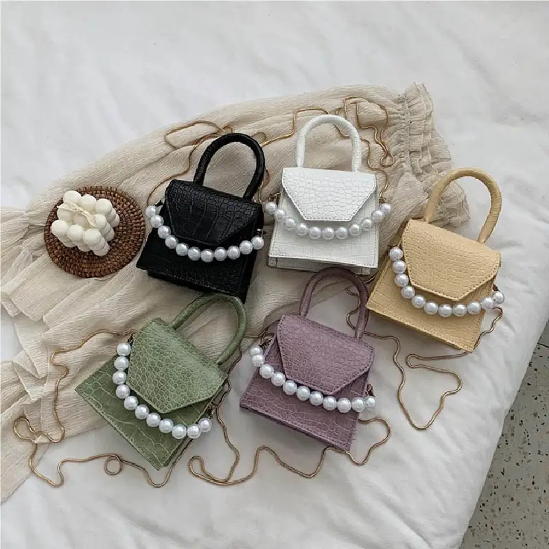 Fashion Cute Crocodile Pattern Purse and Handbag Women Luxury Brand Chain Shoulder Bag Lady Mini Waist Bag Girl Casual Chest Bag