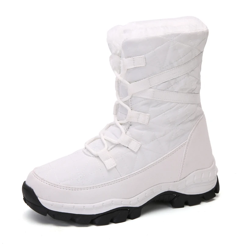 

2021 Winter New Thick Snow Boots Plus Velvet Warm Side Zipper Outdoor Casual Short Boots Cold Resistance Women Cotton Shoe