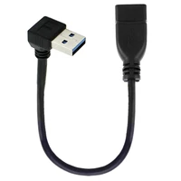 jimier usb 3 0 type a male to usb 3 0 type a female extension cable 20cm 5gbps 90 degree up angled