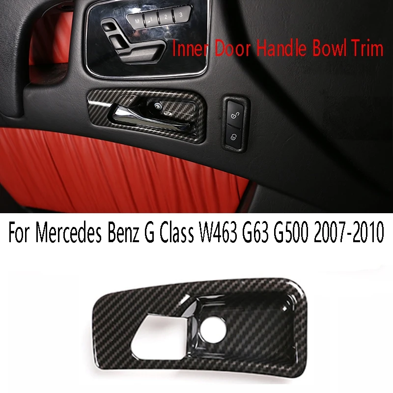 

4PCS Car Inner Door Handle Bowl Cover Trim for Mercedes Benz G Class W463 G63 G500 2007-2010