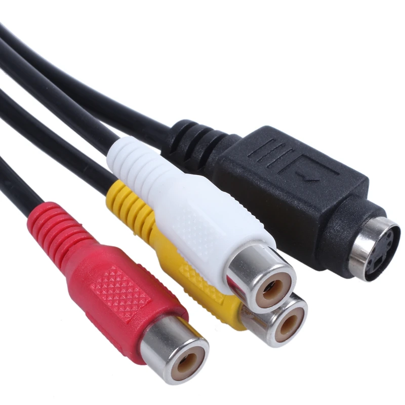 8-дюймовый Переходник VGA Male к 3 RCA S-Video Female AV Video | Электроника