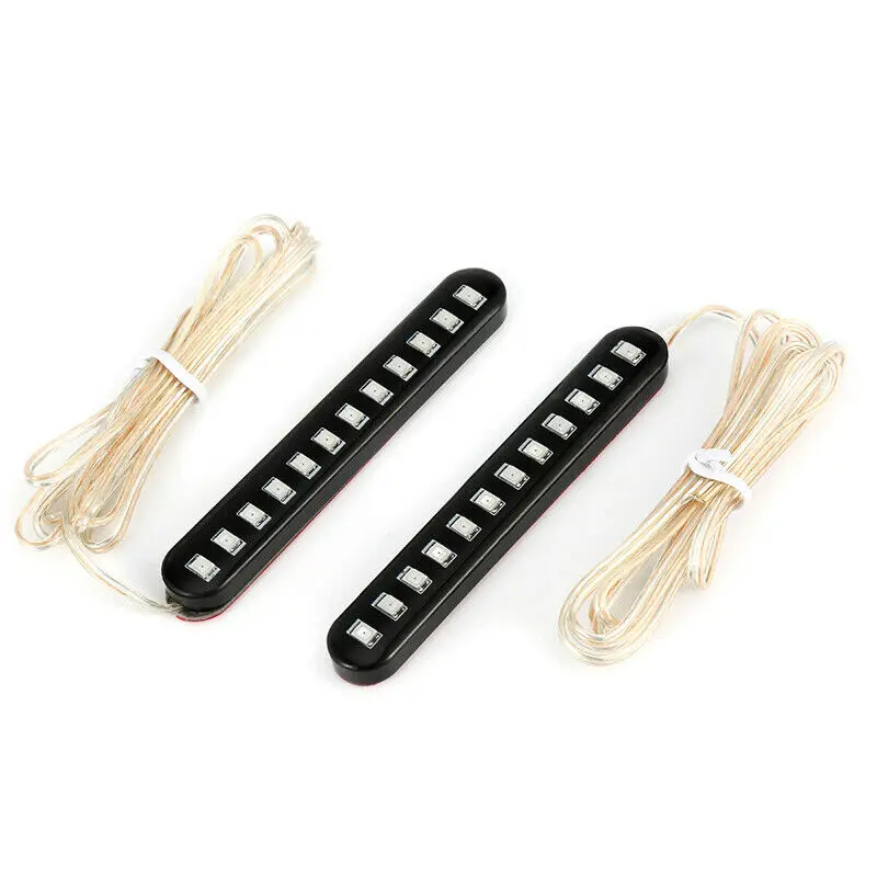 Универсальный светодиодный фонарь для мотоцикла 2 шт. с поворотными сигналами 12 В