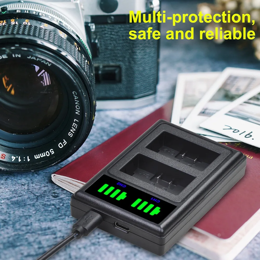 Фонарь для аккумулятора BMA7 с зарядным устройством Panasonic Lumix DMC | Электроника